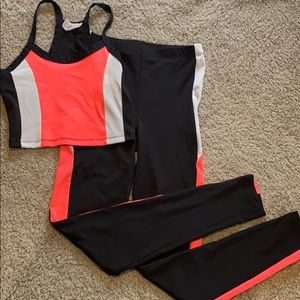 Crop top workout set